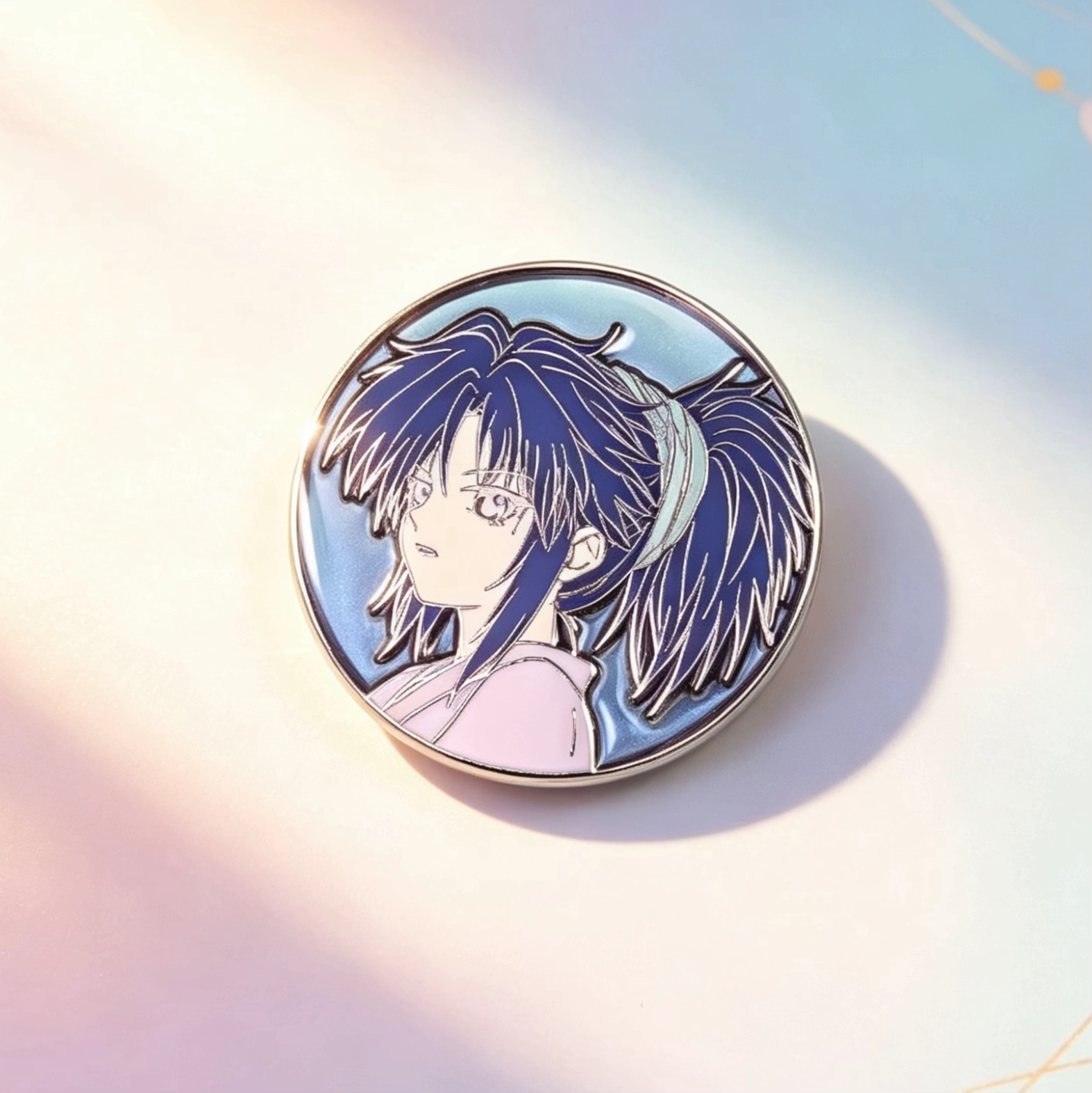 Anime Girl Hard Enamel Lapel Pin Collectible Badge