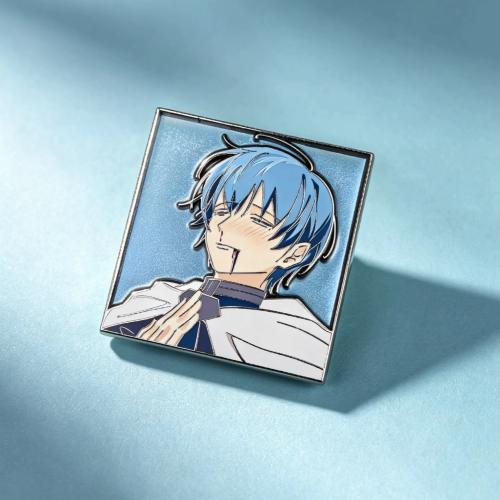  Blue Hair Anime Character Hard Enamel Pin