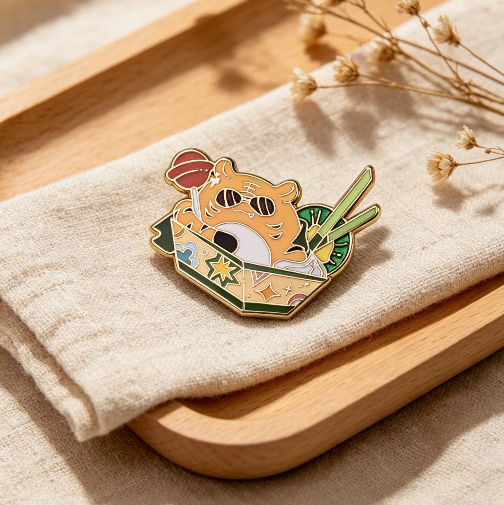  Cartoon Tiger Hard Enamel Lapel Pin Cute Brooch