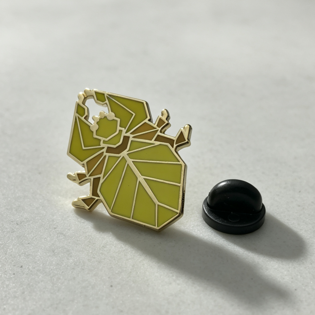 Geometric Beetle Enamel Pin Set