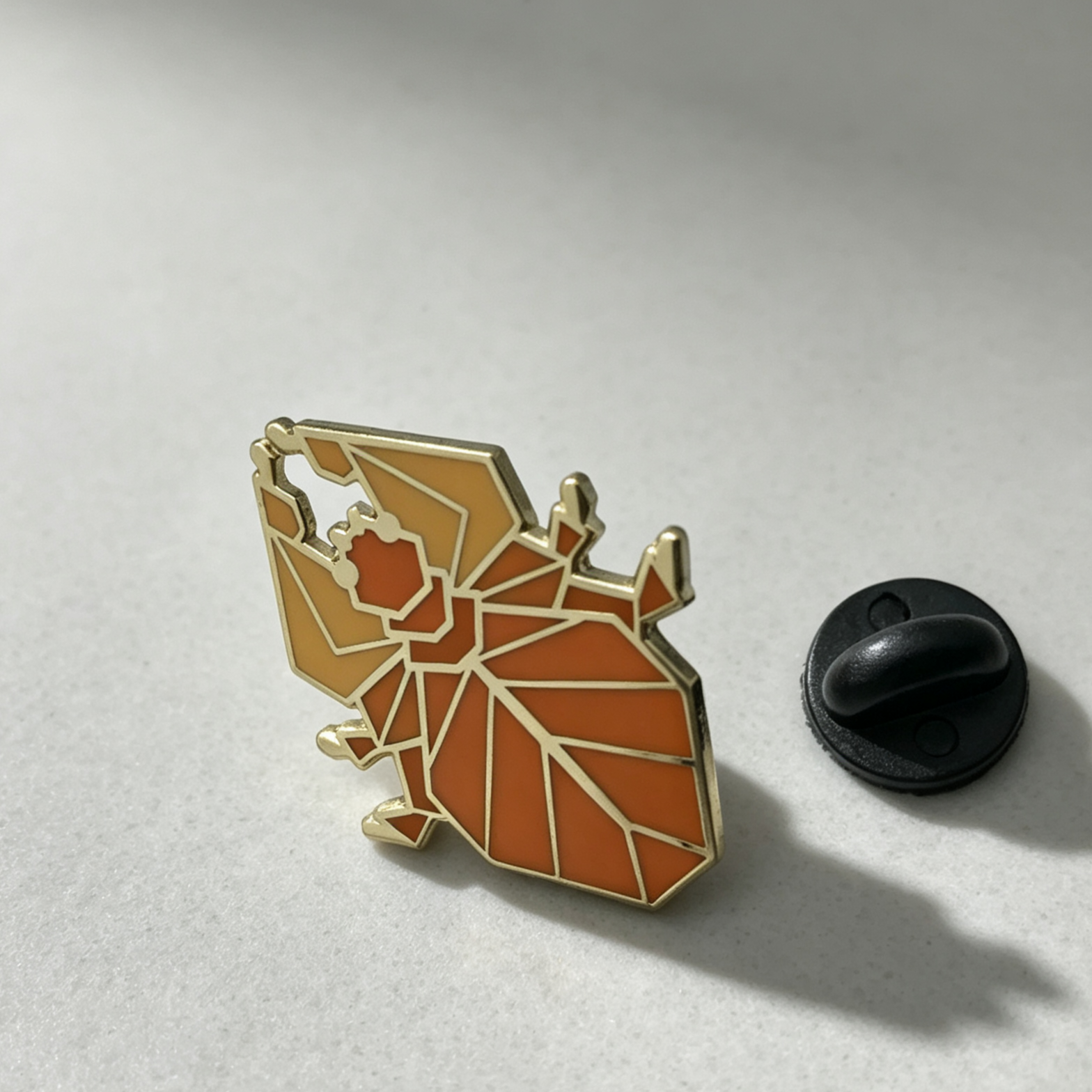 Geometric Beetle Enamel Pin Set