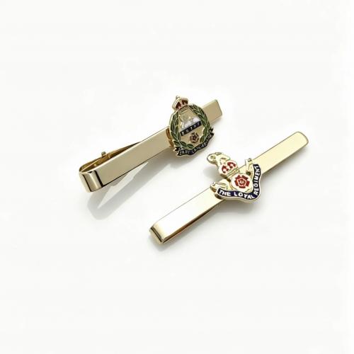 Wholesale Custom Logo Metal Tie Clips Engraved Law Enforcement Uniform Tie Bars