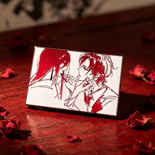 Dual Anime Character Line Art Hard Enamel Pin Set