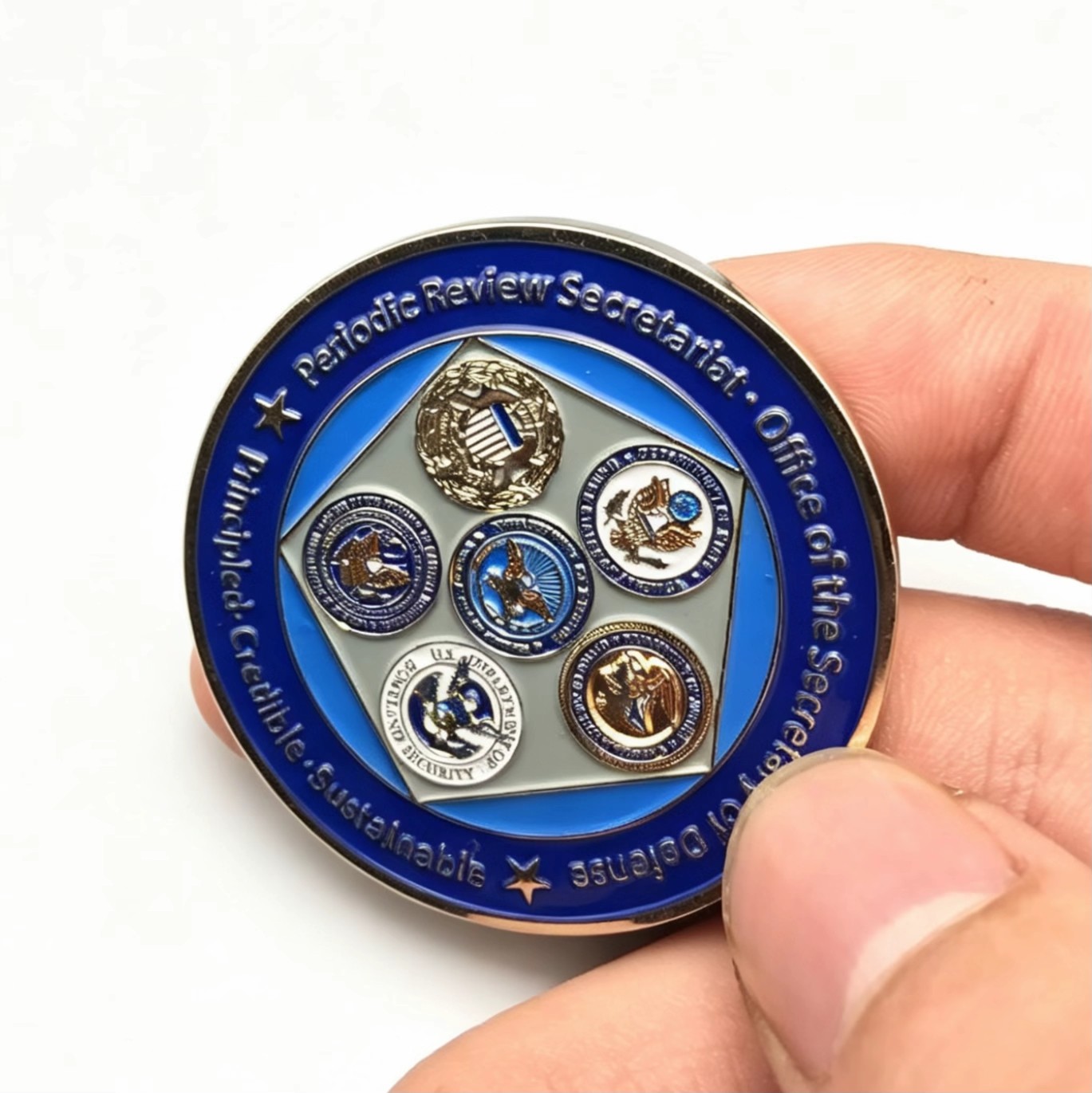 Antique Two Tone Custom Logo Metal Commemorative Challenge Coins For Promotional Gifts
